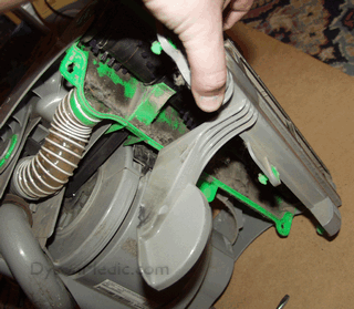 repairing a dyson DC04 motor